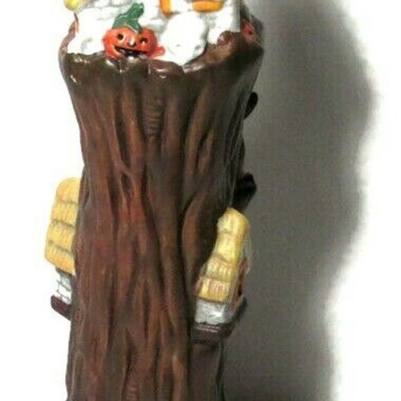 Tall Ceramic Haunted House Tree Trunk Ghosts - Picture 9 of 9